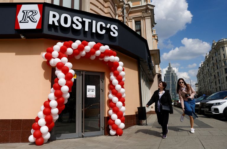 "Rostic's" restorāna Krievijā atklāšana.