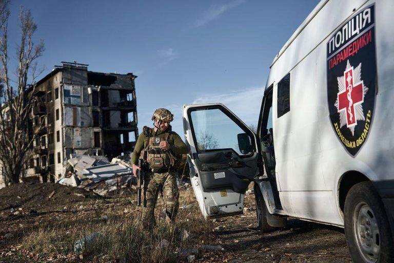 По данным МВД Украины, в Авдеевке остаются 1400 мирных жителей