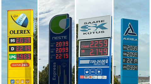 KÜTUS KULLA HINNAGA ⟩ Diislikütuse liiter maksab juba üle 2,20 euro