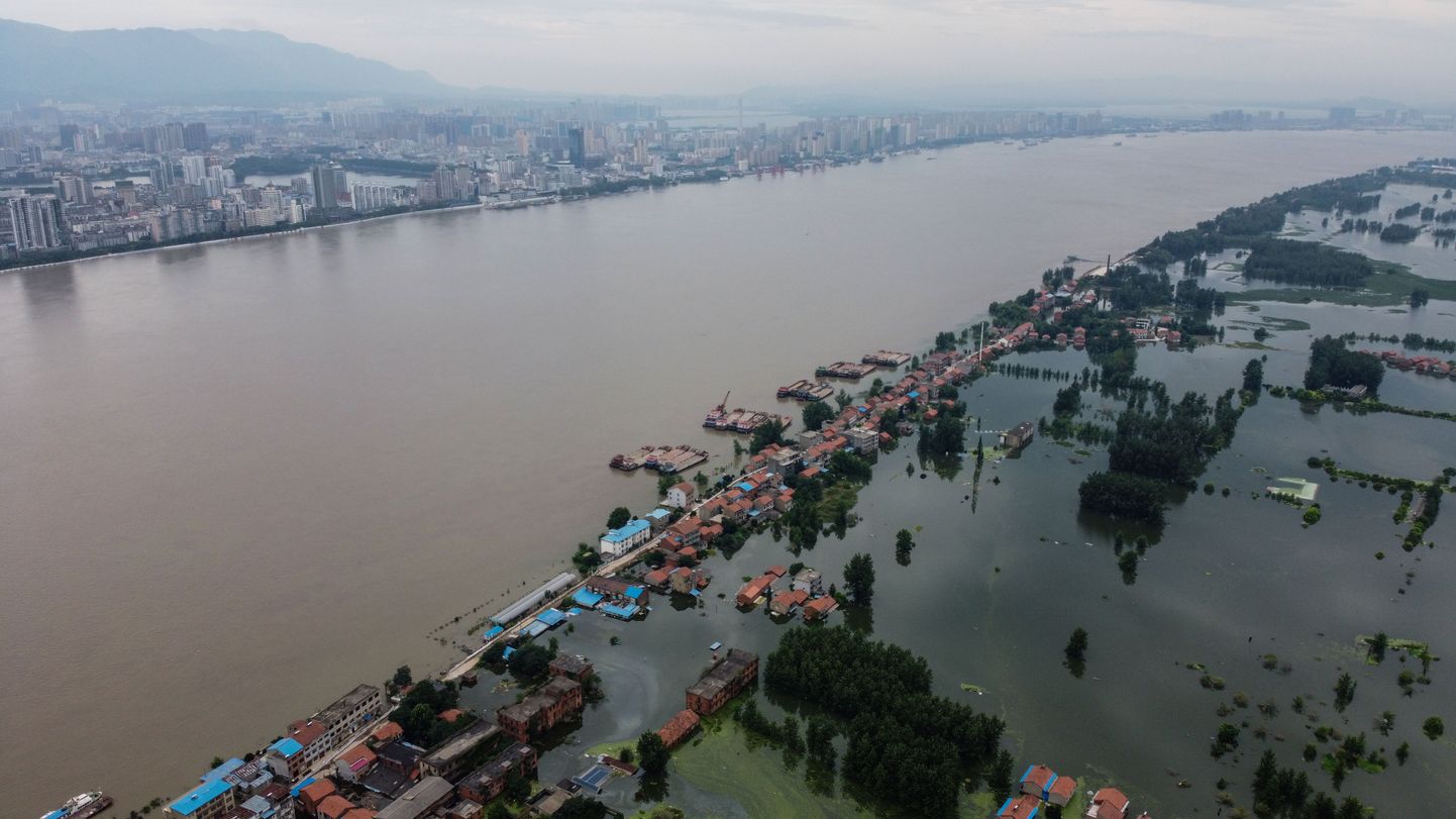 Üleujutused Hiina lõunaosas Yangtze jõel, 18. juuli 2020.