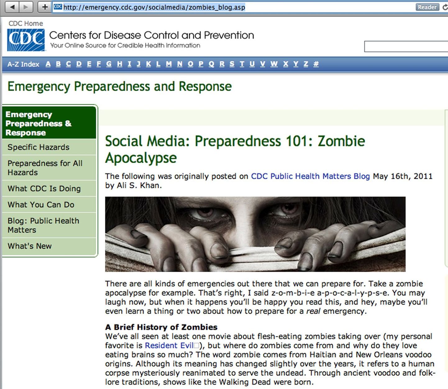 USA tervishoiuametnikud andsid juhtnööre zombie ohuga toimetulekuks