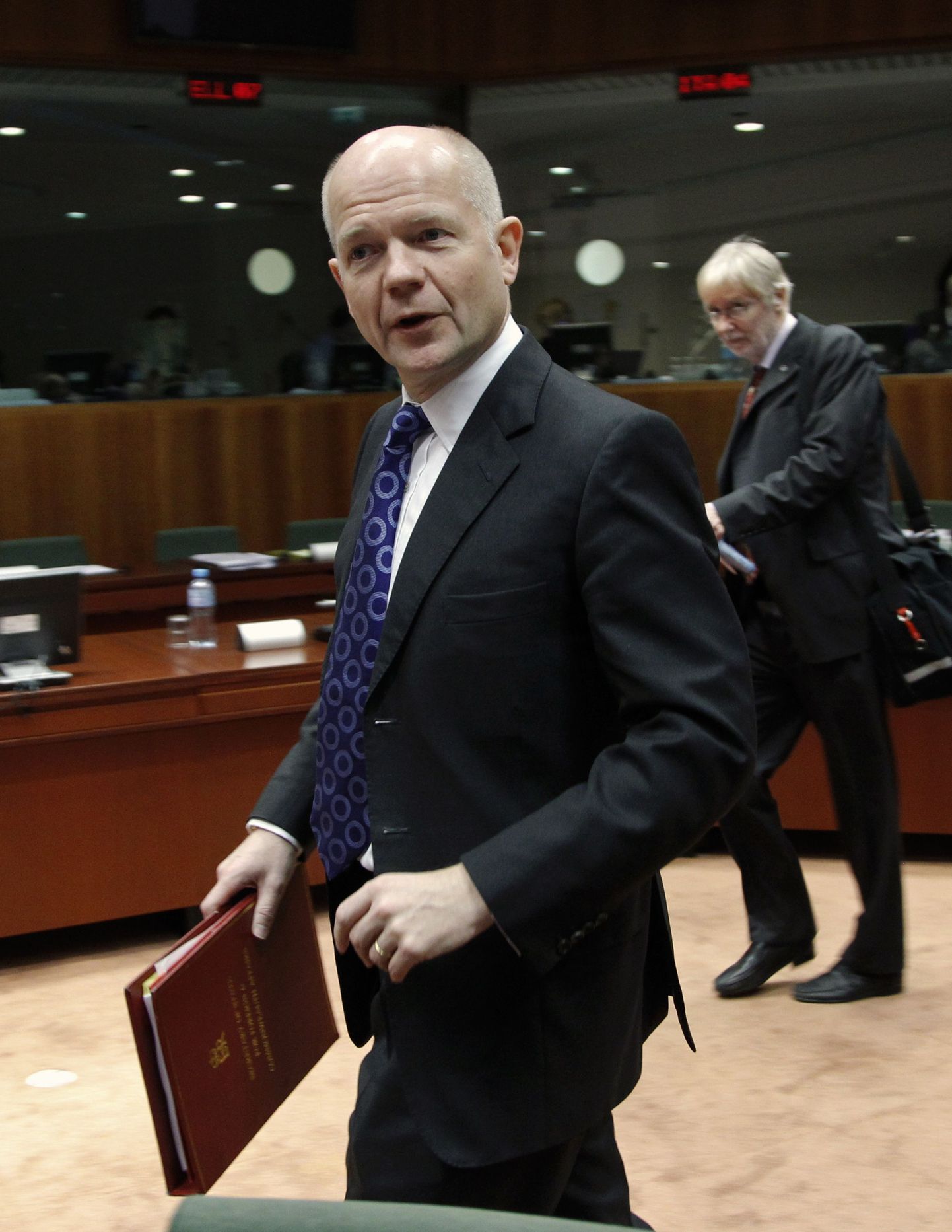 Briti välisminister William Hague tänasele ELi kohtumisele saabumas.
