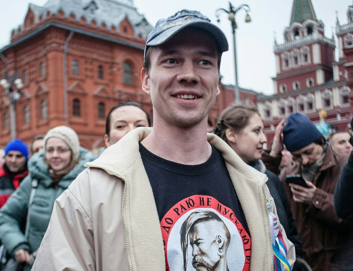 Ildar Dadin 2014. aastal Moskvas valitsusvastasel protestil.