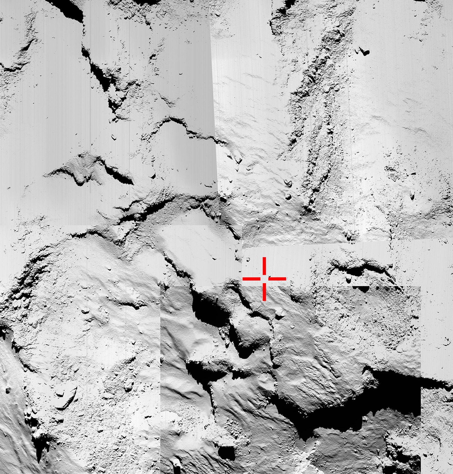 Место приземления Philae на комете.
