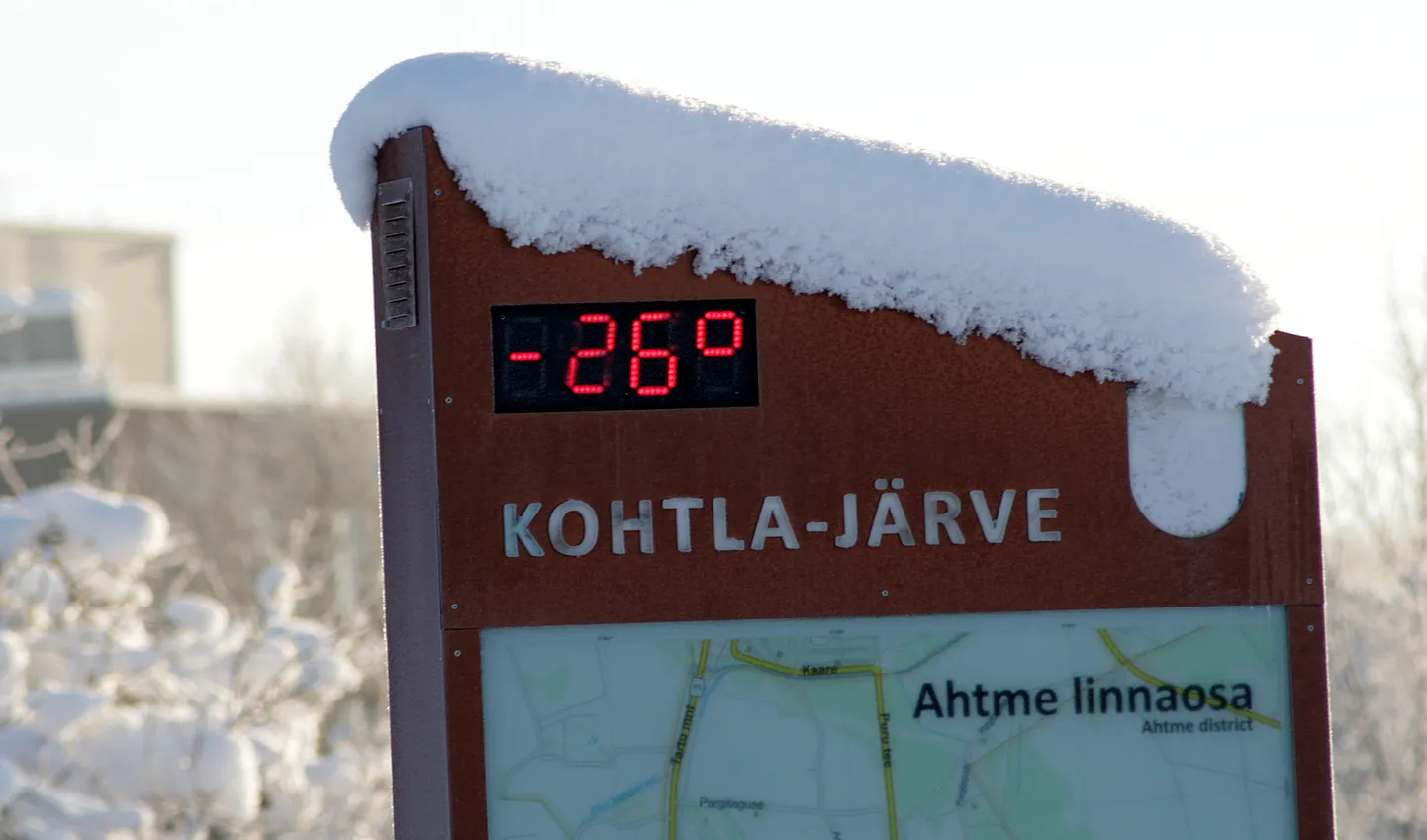 Ida-Virumaal ei ole viimastel aastatel olnud sugugi vaid soojad ja lumetud talved. Näiteks 2014. aasta jaanuaris oli külma ligemale 30 kraadi.
