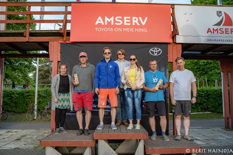 Folkboot klassi esikolmik - Amserv - Kalevi Jahtklubi Kolmapäevaregatt 09.06.2021
