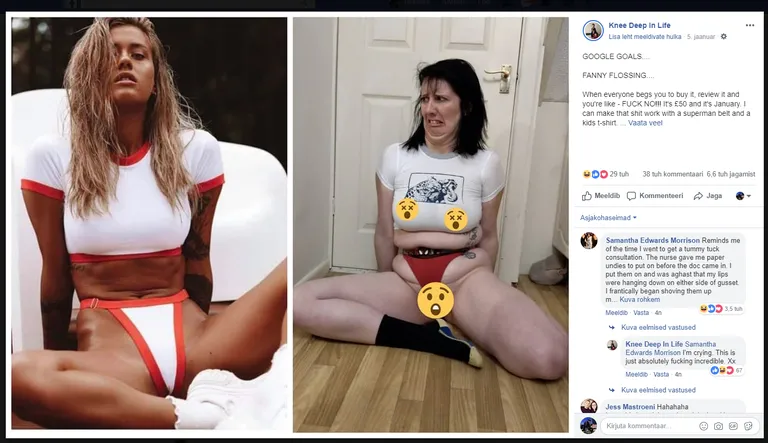 Blogija Laura tegi ülinappide bikiinide reklaampilti järgi.