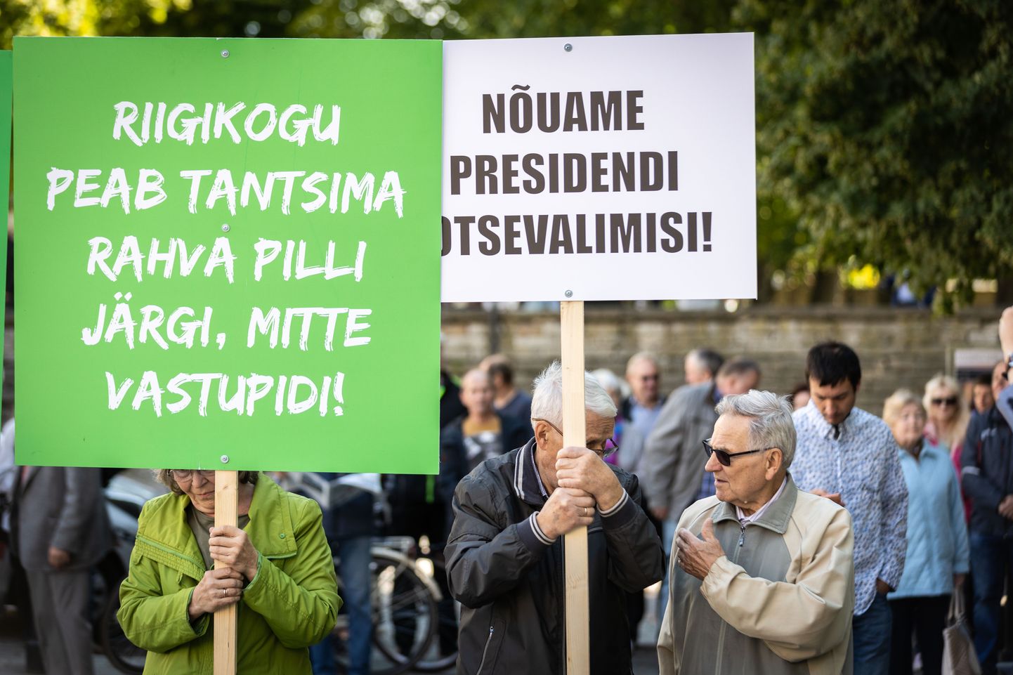 Eesti Konservatiivse Rahvaerakonna meeleavaldus presidendi otsevalimiste toetuseks.