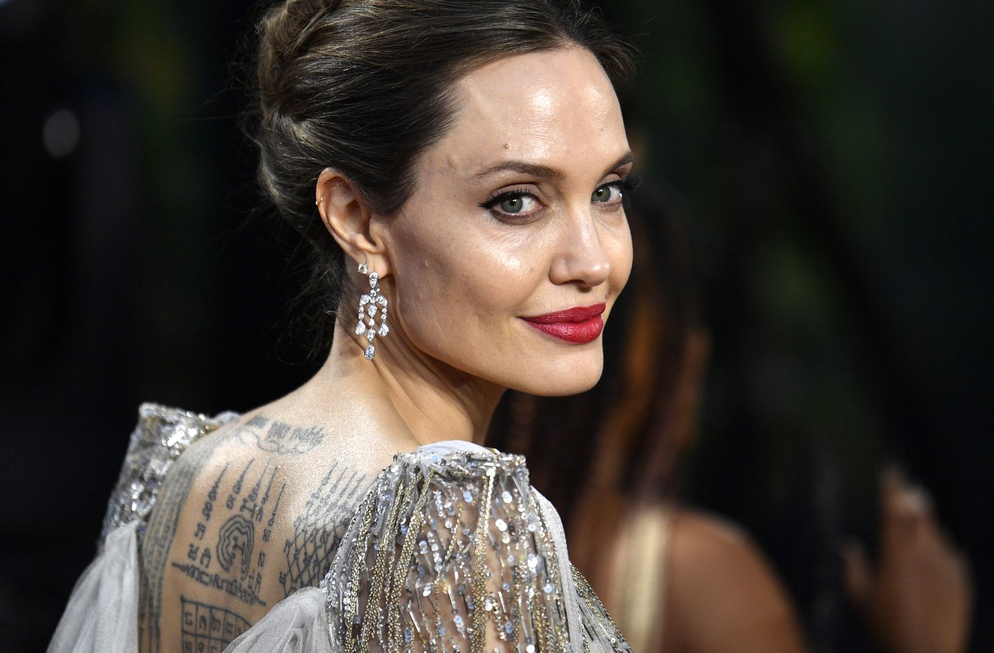 Angelina Jolie filmi "Pahatar: Kurjuse käskijanna" esilinastusel Londonis (2019)
