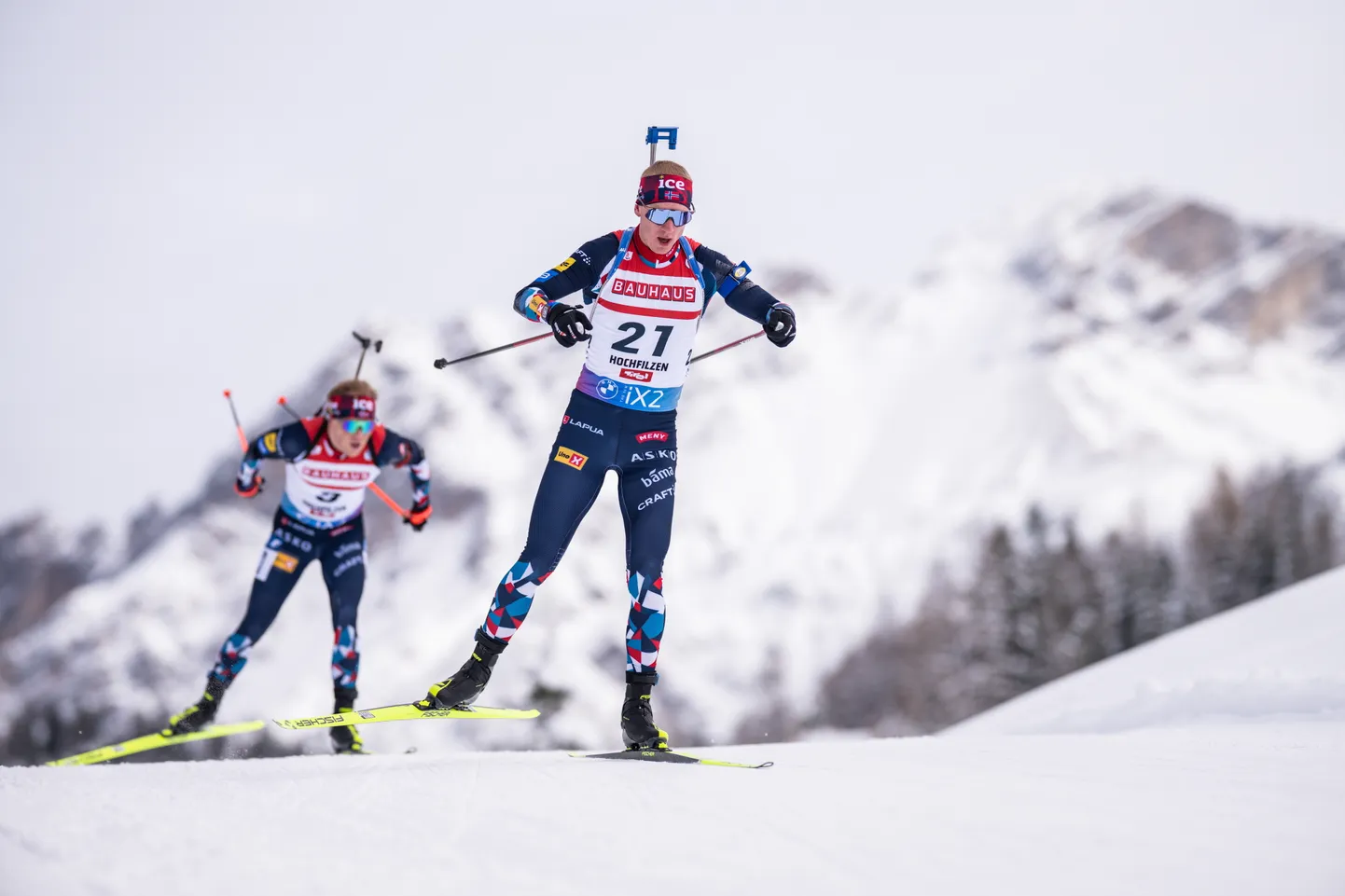 Johannes Thingnes Bø Hochfilzenis reedesel sprindisõidul.