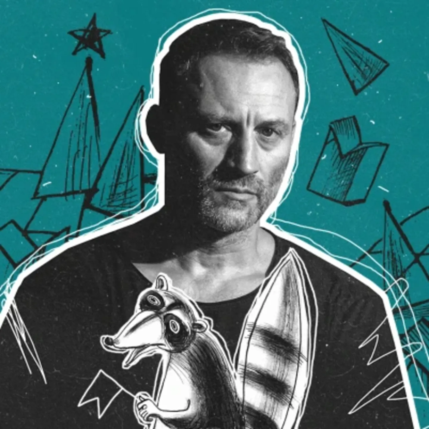 Актер Анатолий Белый и енот Тугрик из фантасмагории Артура Соломонова "Натан".