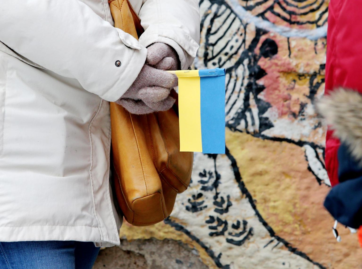 Eestis elavad ukrainlased valutavad kodumaal olevate sugulaste pärast südant. Pildil Ukraina lipp.