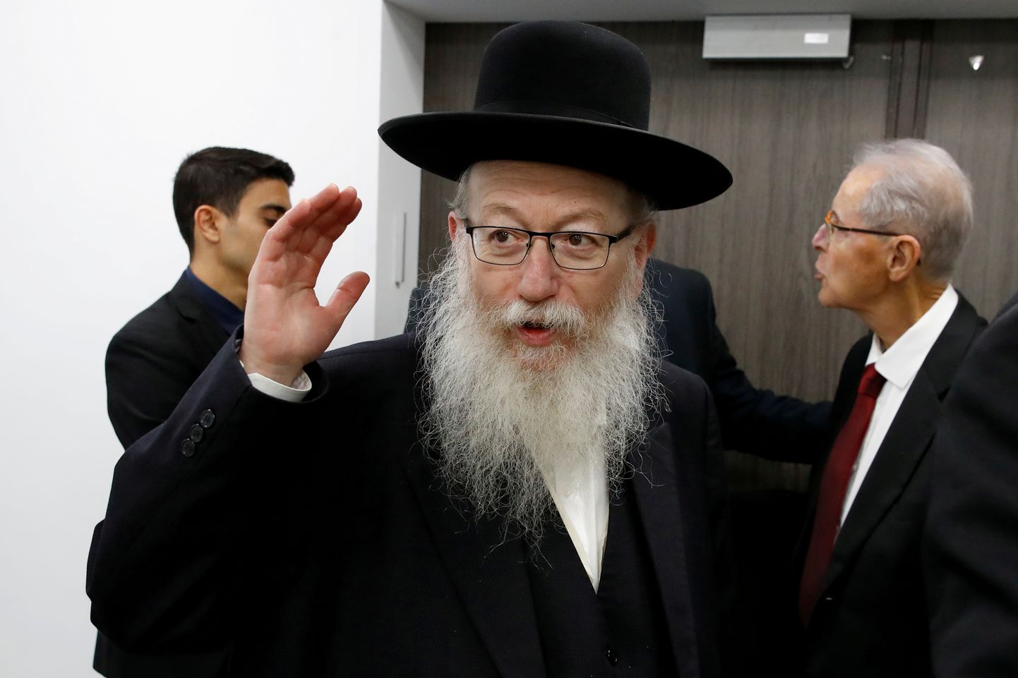 Iisraeli elamuehitusministri ametist tagasi astunud Yaakov Litzman.
