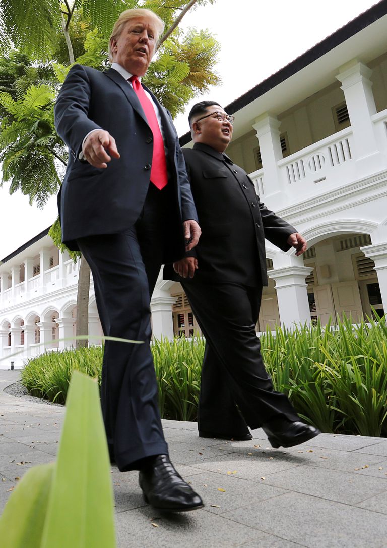 Donald Trump ja Kim Jong-un Singapuris