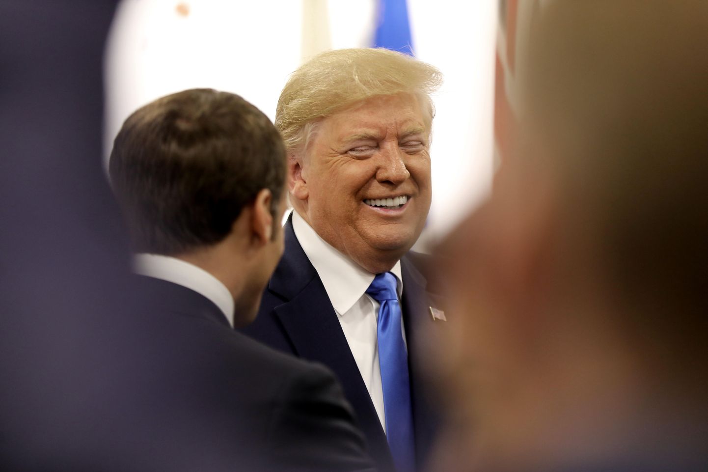 USA president Donald Trump vestles Iraaniga seotud probleemide teemadel oma Prantsusmaa kolleegi Emmanuel Macroniga.