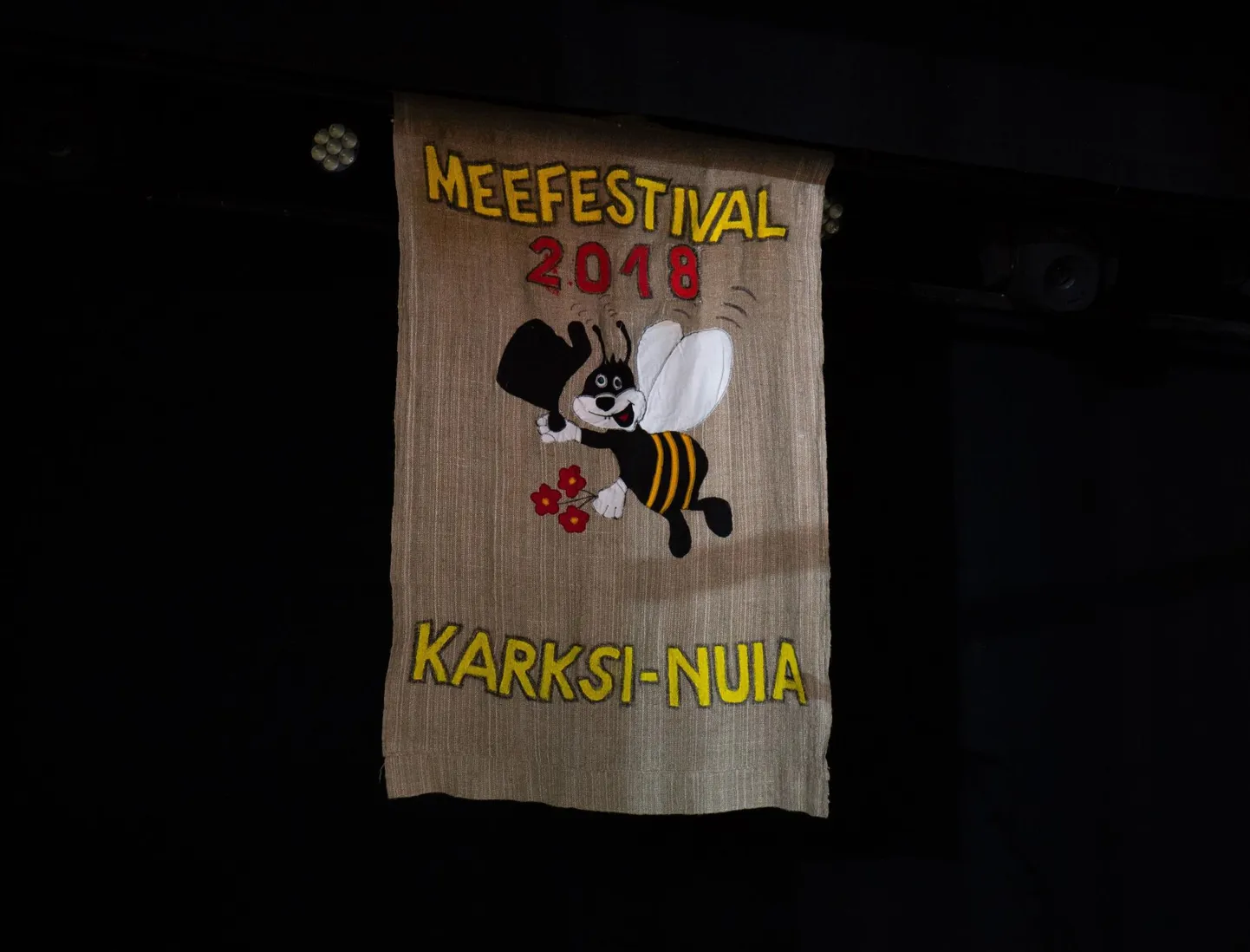 Tänavuse meefestivali külalisi võttis vastu selline tegelane.