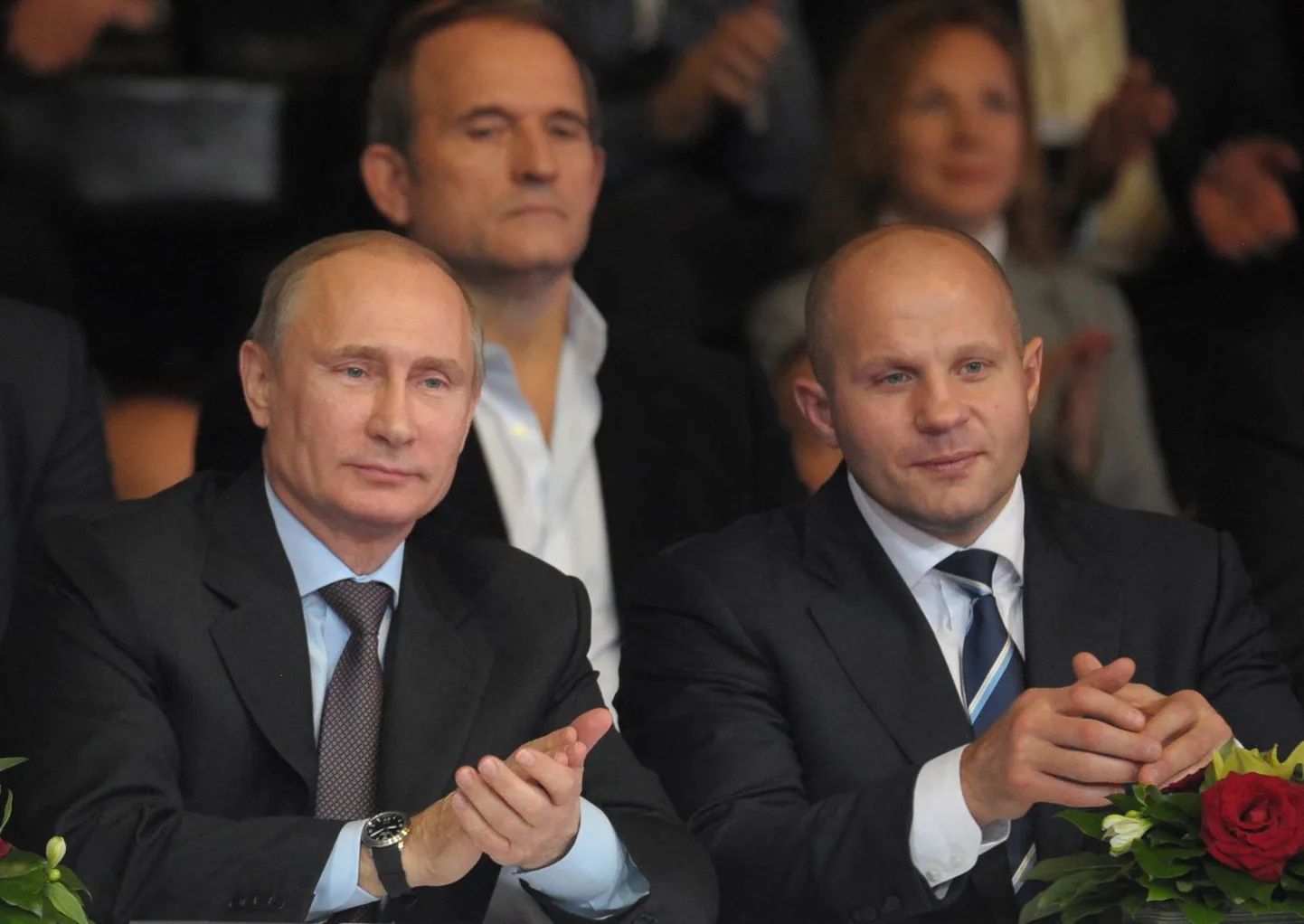 Fjodr Emelianenko (paremal) koos Venemaa presidendi Vladimir Putiniga