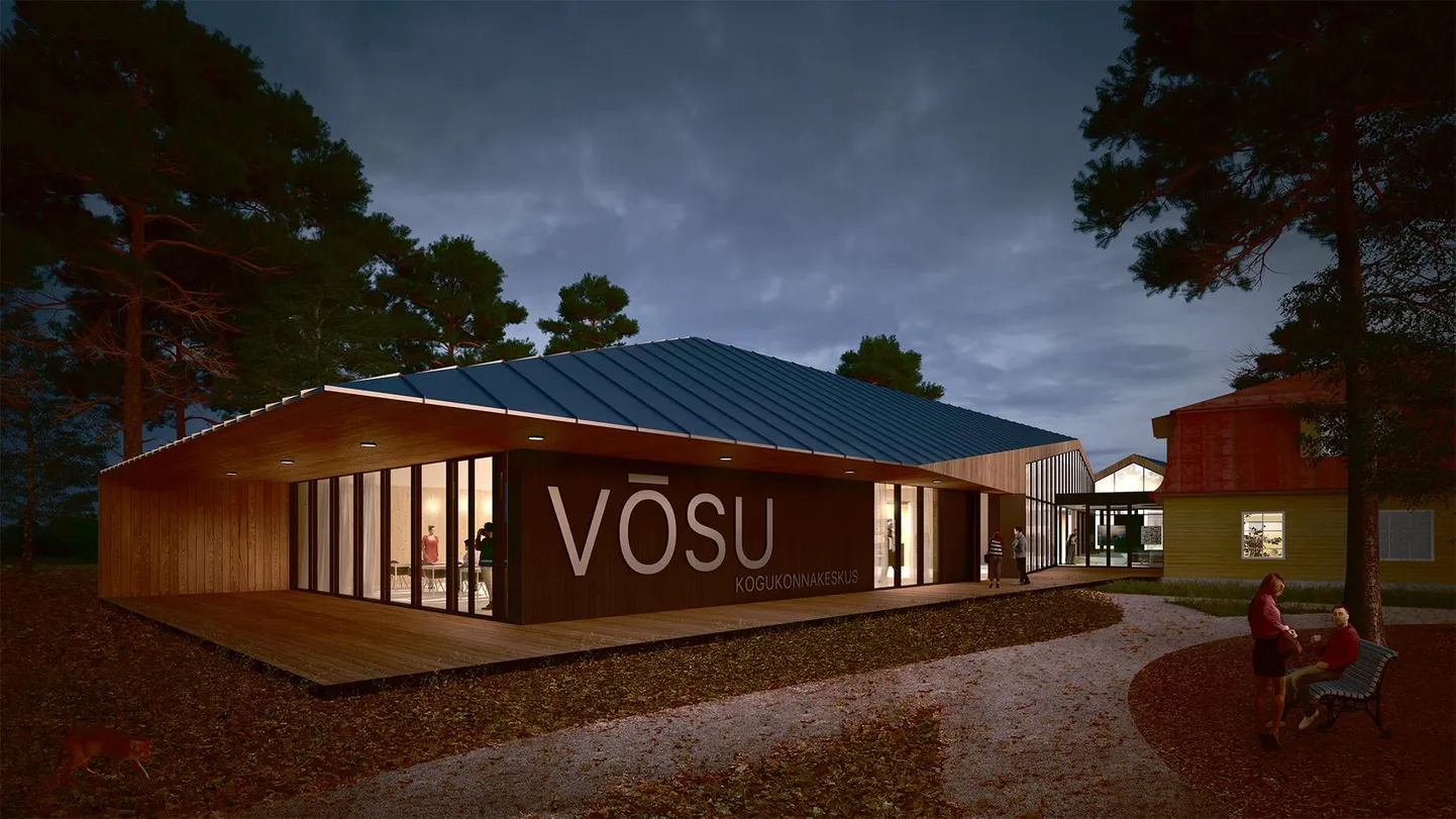 Võidutöö on Võsu koolile uut nägu andes saanud inspiratsiooni rehielamust, hoone südameks saab nii õpilastele kui ka lasteaialastele mõeldud söögisaal.