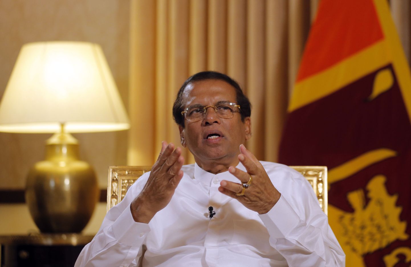 Sri Lankan president Maithripala Sirisena andmas intervjuud AP-le.