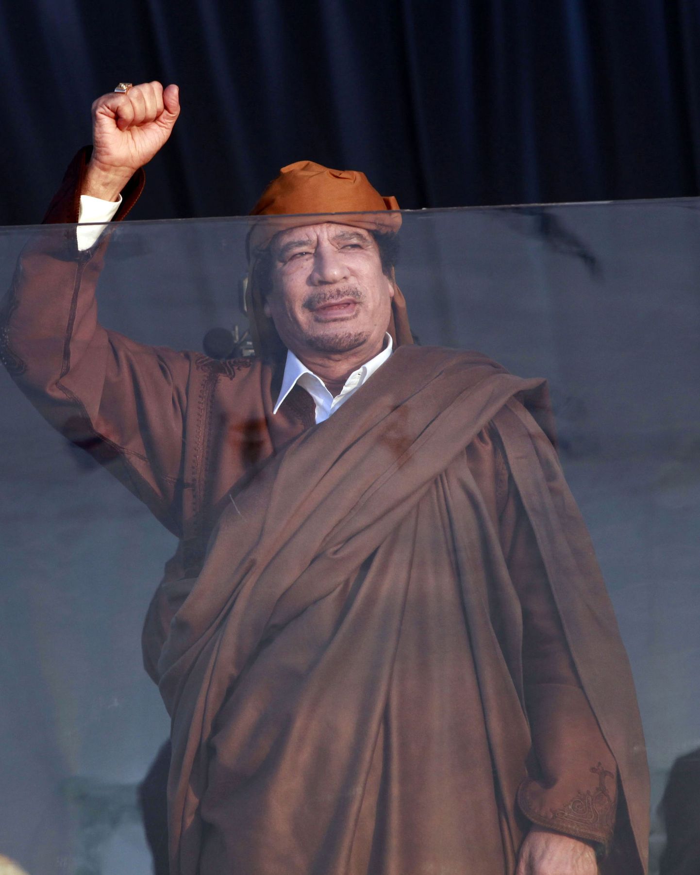 Libüa valitseja Muammar Gaddafi.