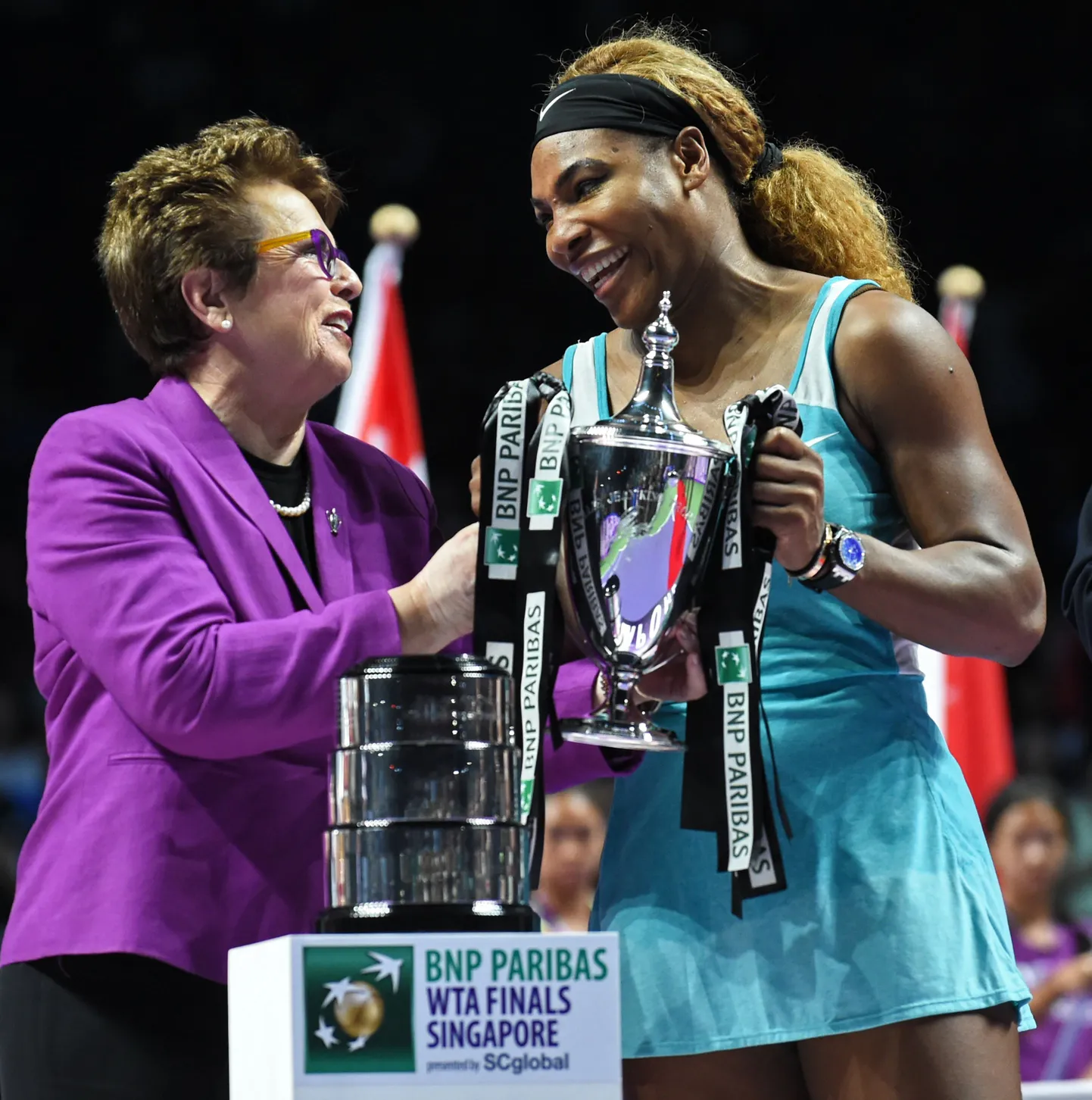 Serena Williams elu viienda WTA finaalturniiri karikaga
