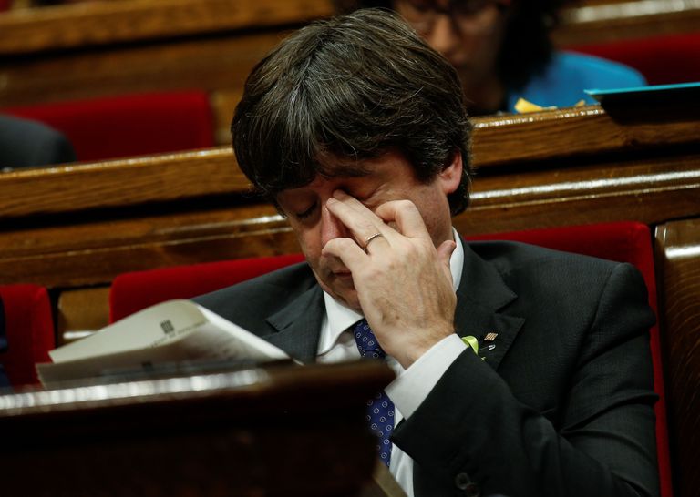 Kataloonia president Carles Puigdemont.