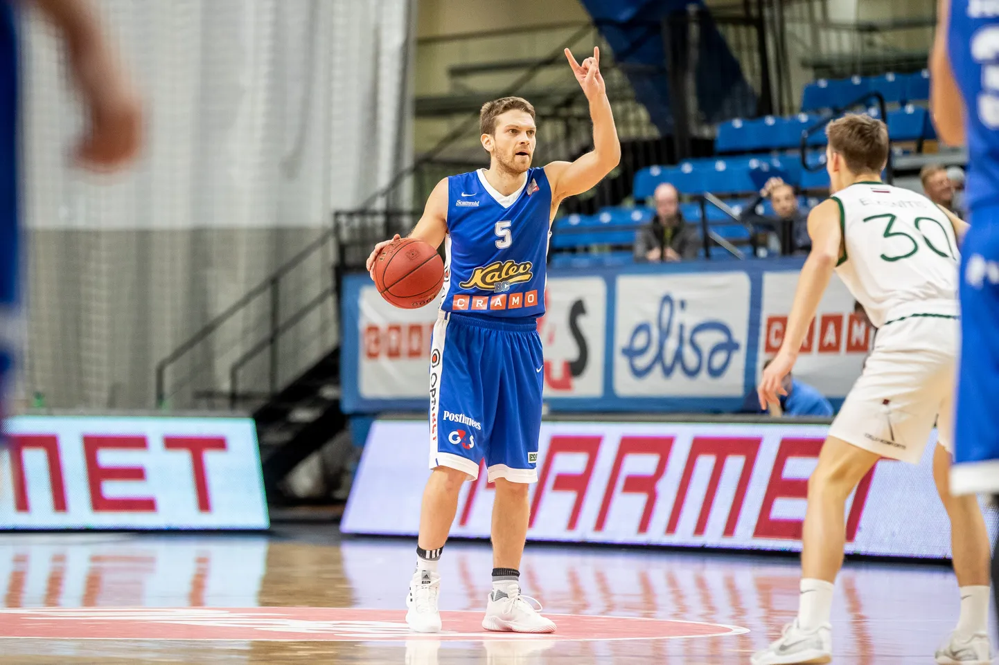Tallinn 16.01.2019
BC Kalev/Cramo vs Valmiera Glass VIA. 88:79
Pildil nr5 Tanel Sokk

Basketball. BC Kalev/Cramo vs Valmiera Glass VIA. Score 88:79
FOTO:SANDER ILVEST/EESTI MEEDIA