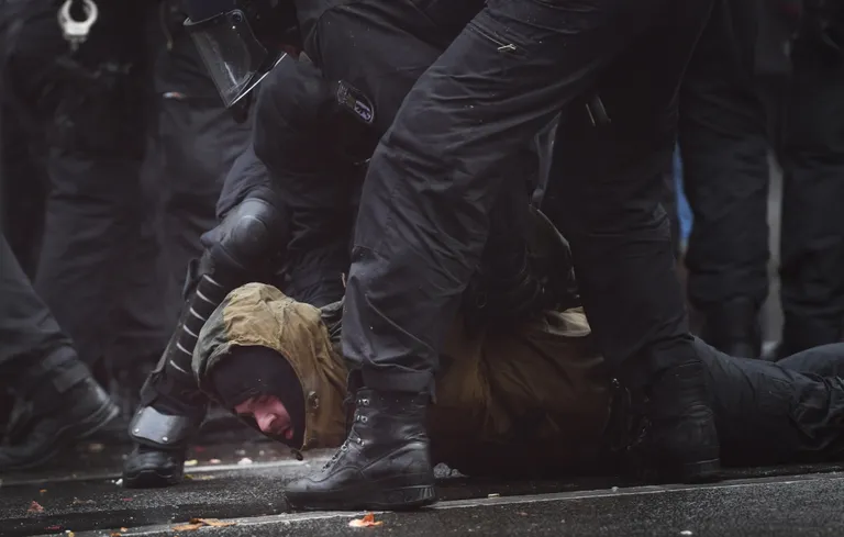 Акция протеста в Берлине