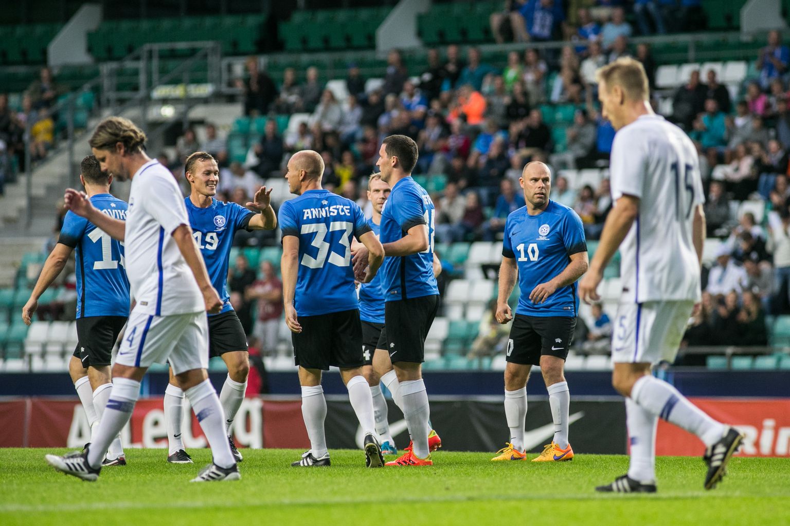 Eesti ja Soome legendid kohtusid A. Le Coq Arena murul ka 2018. aastal.
