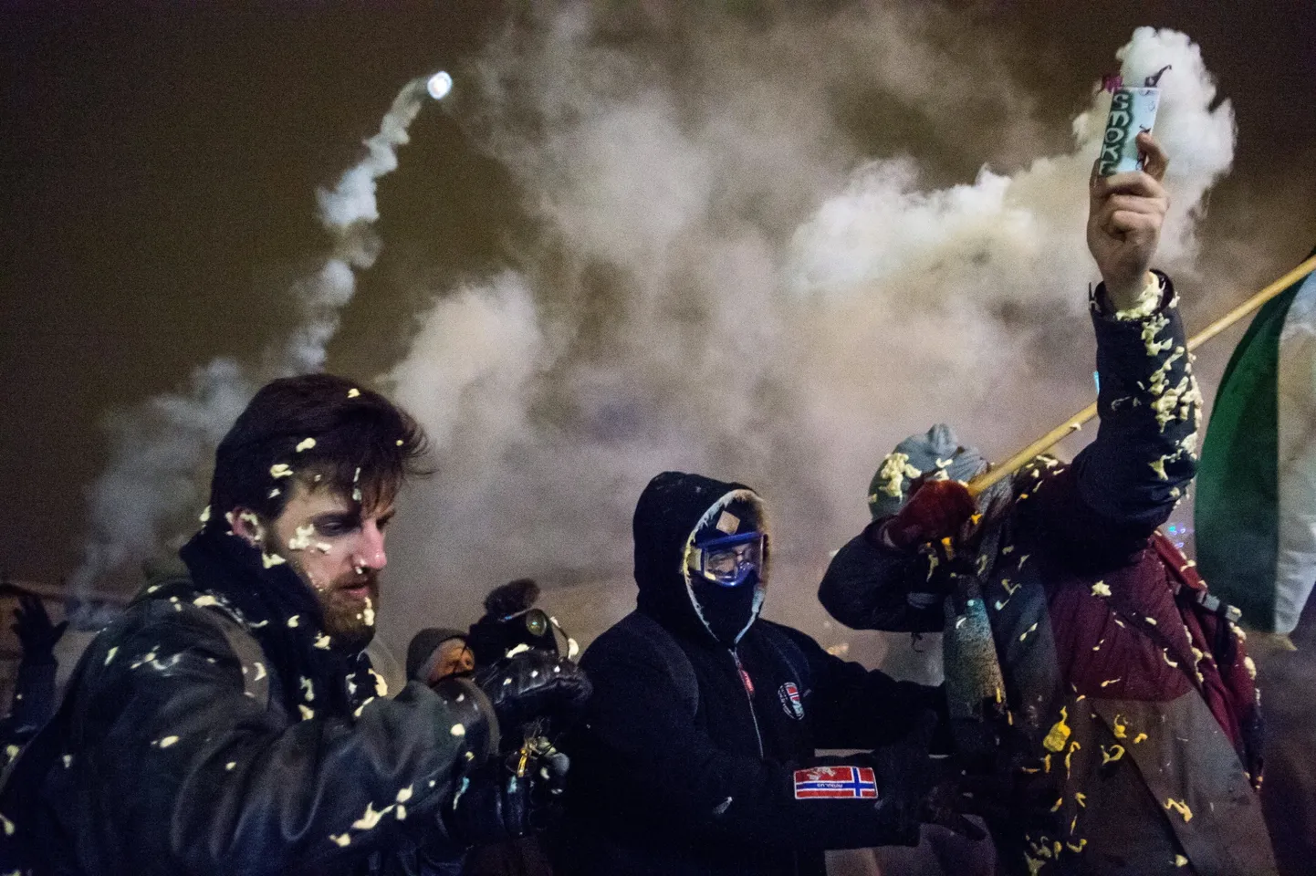 Акция протеста в Будапеште.