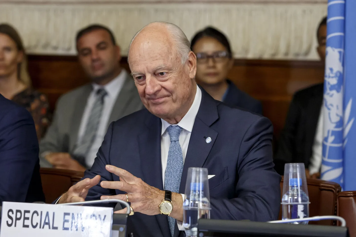 ÜRO Süüria erisaadik Staffan de Mistura.