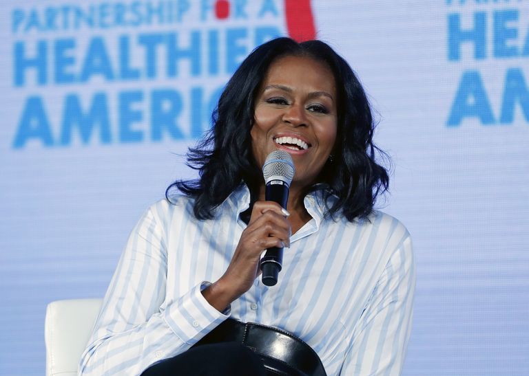 Michelle Obama peab kõnet Healthier American 2017 Healthier Future kongressil Washingtonis.