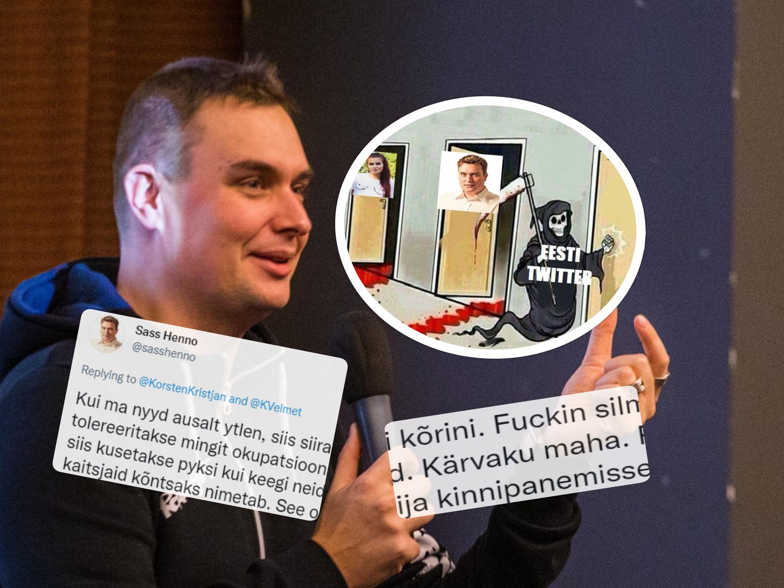 Kirjanik Sass Henno hakkas Twitteris sõimama.