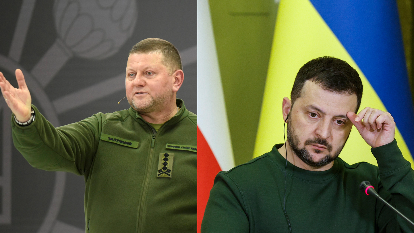 ​Главком ВСУ Валерий Залужный и президент Украины Владимир Зеленский