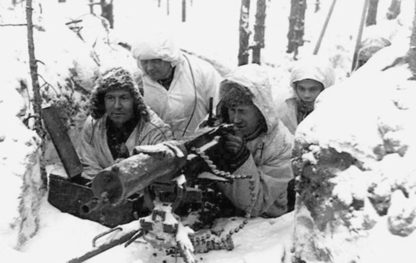 Soome sõdurid Talvesõjas. Ajalooline foto kuulub Kongressi raamatukogu varude hulka.