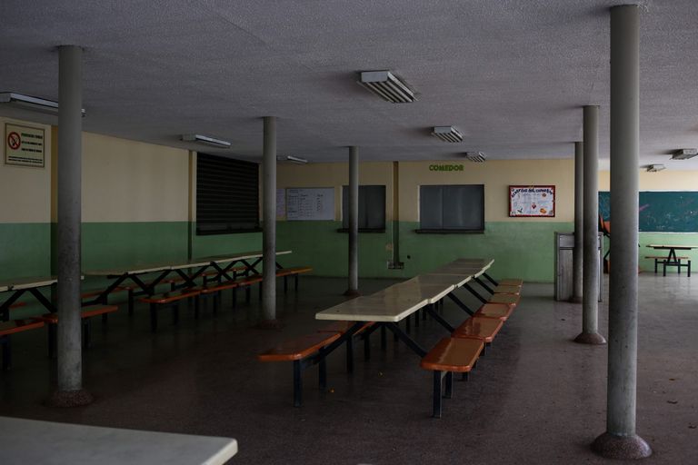 Tühi klassiruum Caracases.