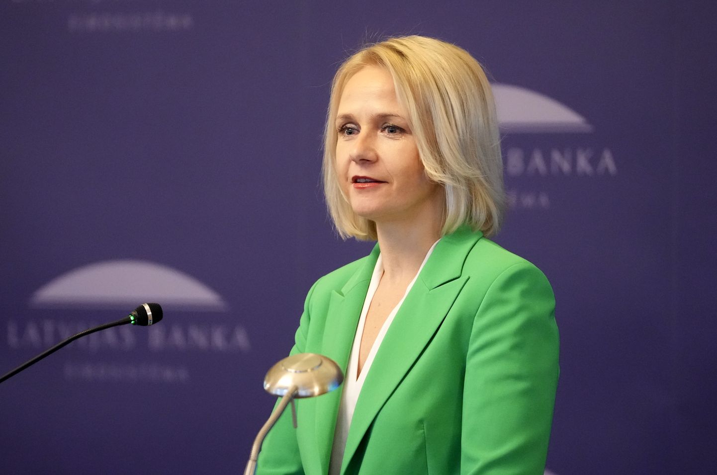 Latvijas Bankas prezidenta vietniece Sanita Purgaile.