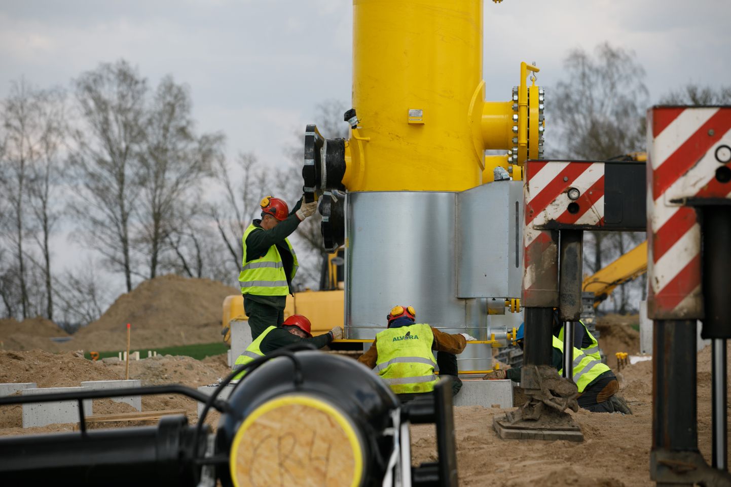 Leedu-Poola gaasitoru GIPLi ehitus mullu kevadel.