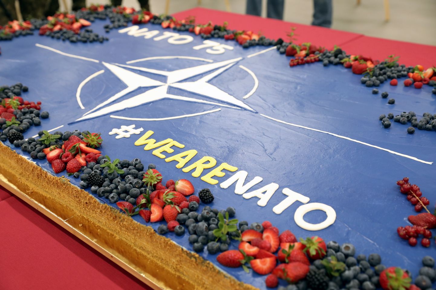 NATO pastāvēšanas 75. gadadienas svinīgā ceremonija militārajā bāzē "Ādaži".