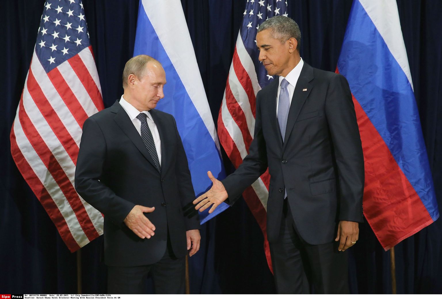 Владимир Путин и Барак Обама.