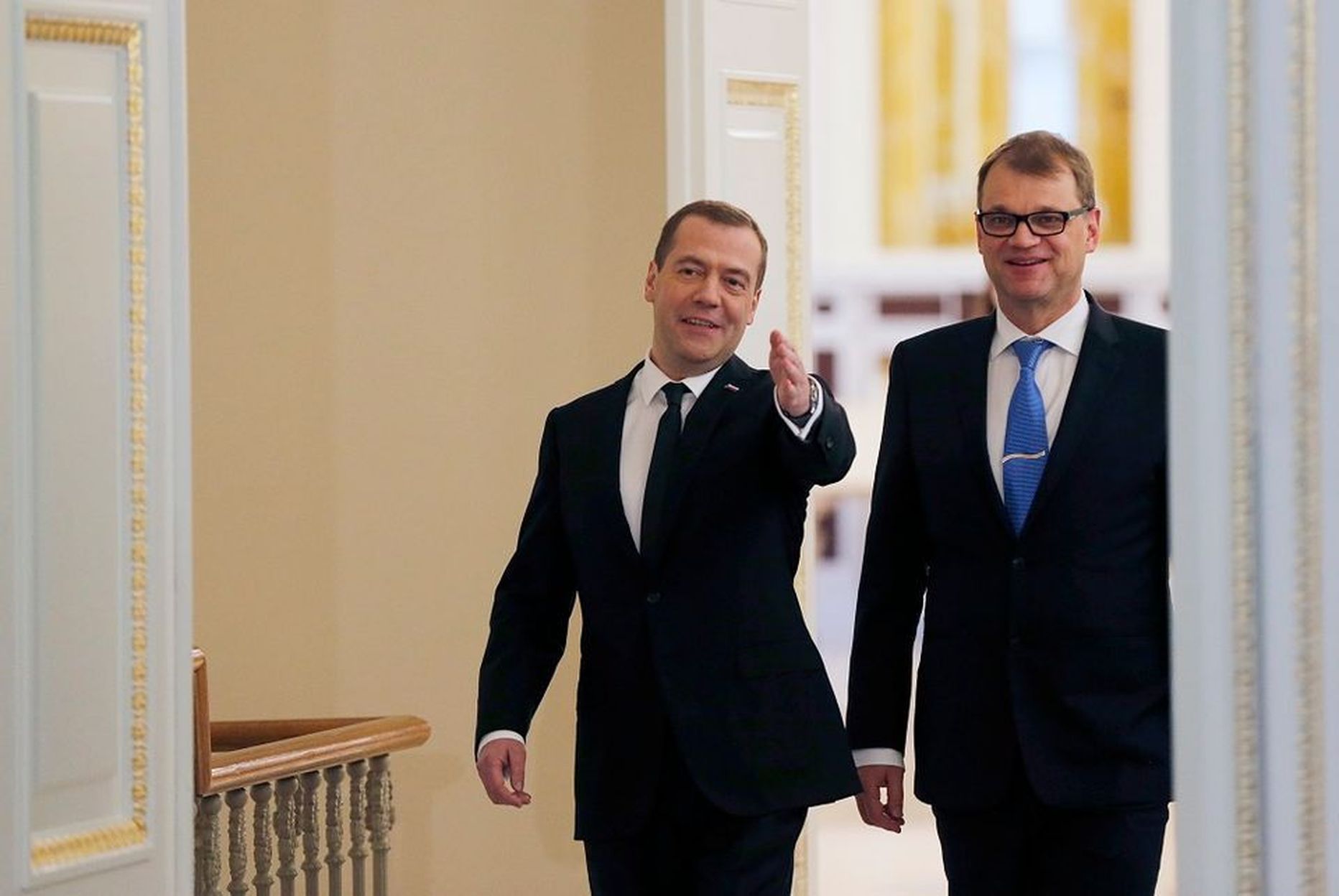 Venemaa peaminister Dmitri Medvedev ja Soome valitsusjuht Juha Sipilä kohtusid viimati jaanuaris Peterburis.