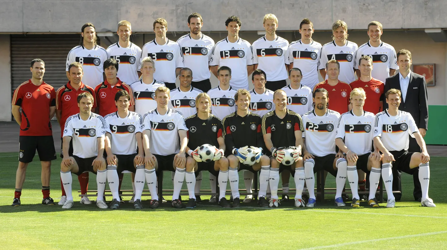 EM 2008 finaalturniiriks koondise juurde kutsutud saksamaa jalgpallurid.