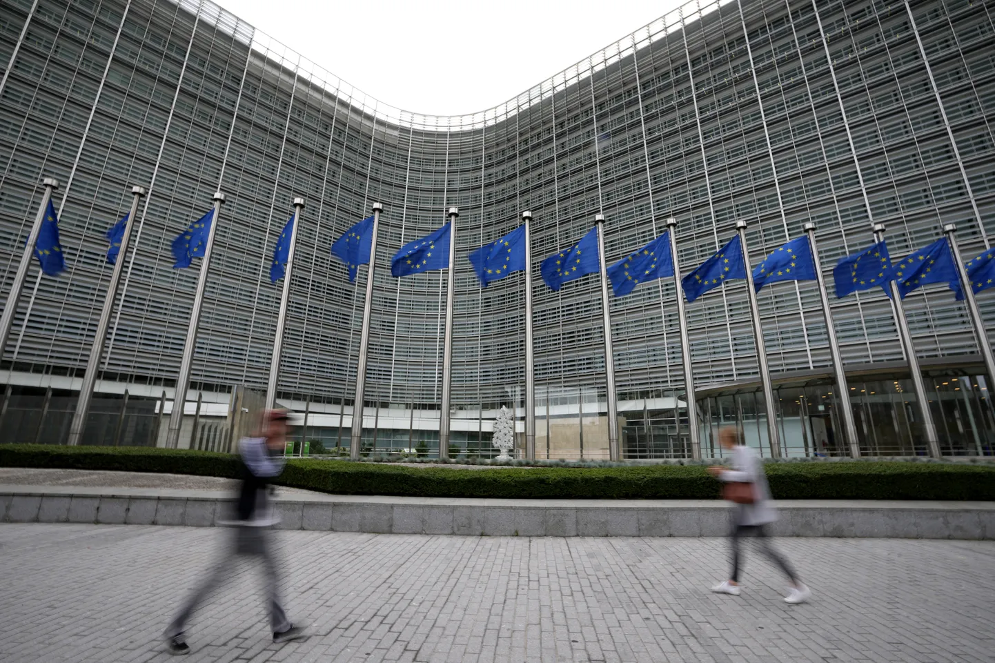 Euroopa Liidu lipud Brüsselis.