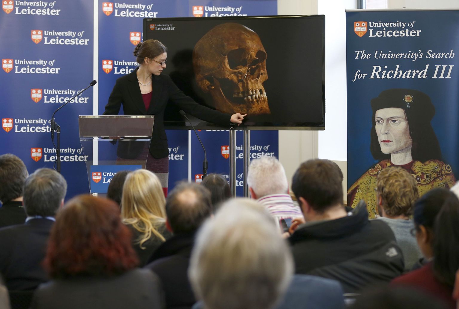 Arheoloogid: Leicesterist leitud skelett ja kolju kuuluvad Richard III