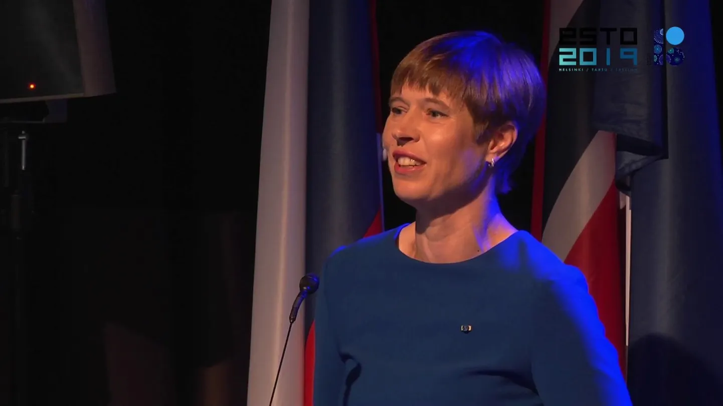 President Kersti Kaljulaid avas ESTO 2019 raames toimunud rahvuskongressi.