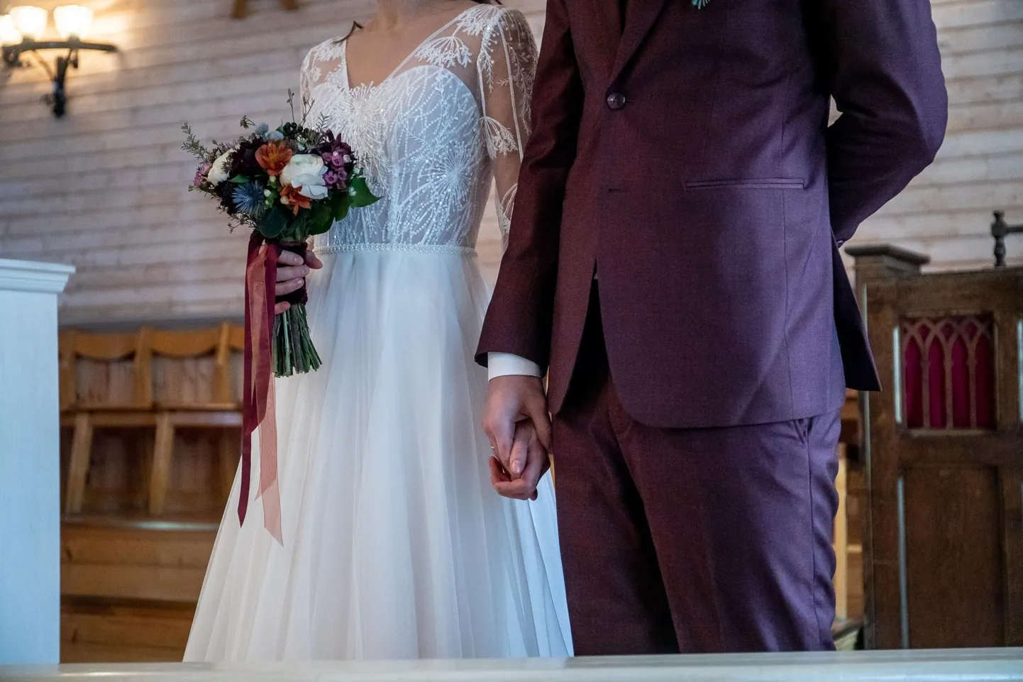 Kiriklik laulatus pole küll haruldane, ent abiellujate seas siiski mitte liiga sagedane valik