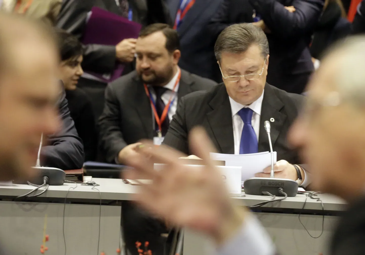 Ukraina president Viktor Janukovõtš Vilniuses idapartnerluse tippkohtumisel reedel.