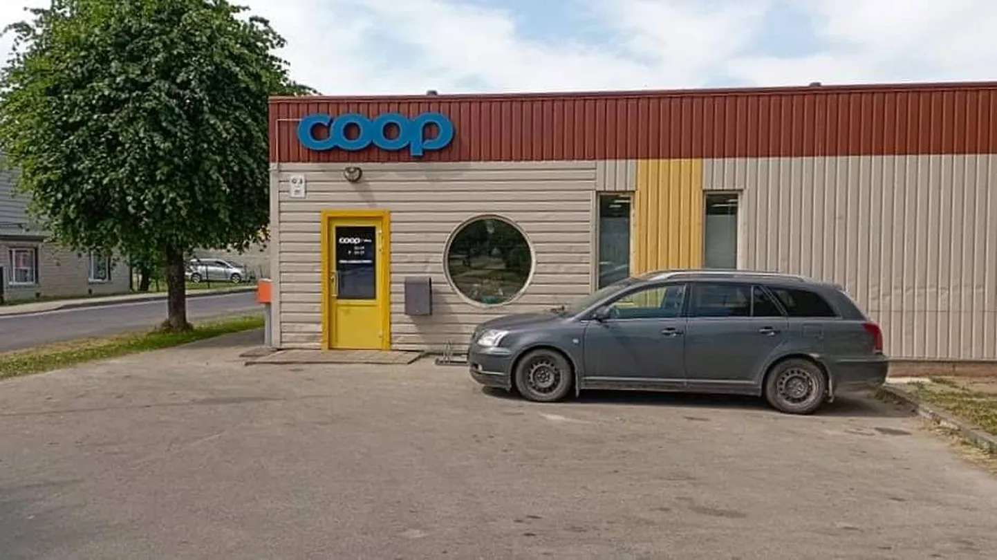Valgas Võru tänaval asuv Coopi kauplus.