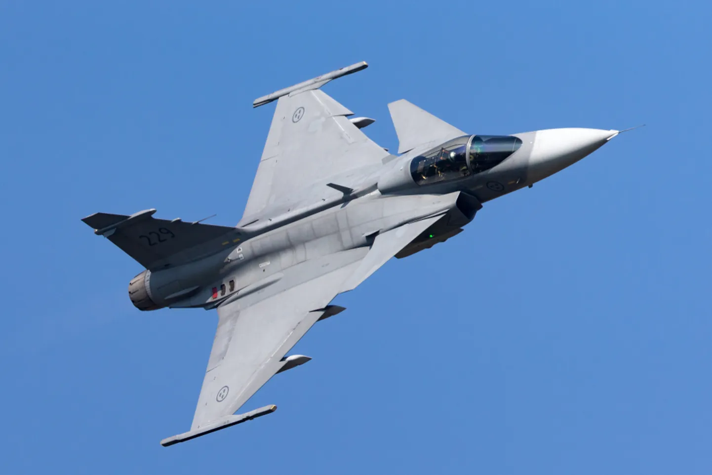 Истребитель Jas Gripen. Иллюстративное фото.
