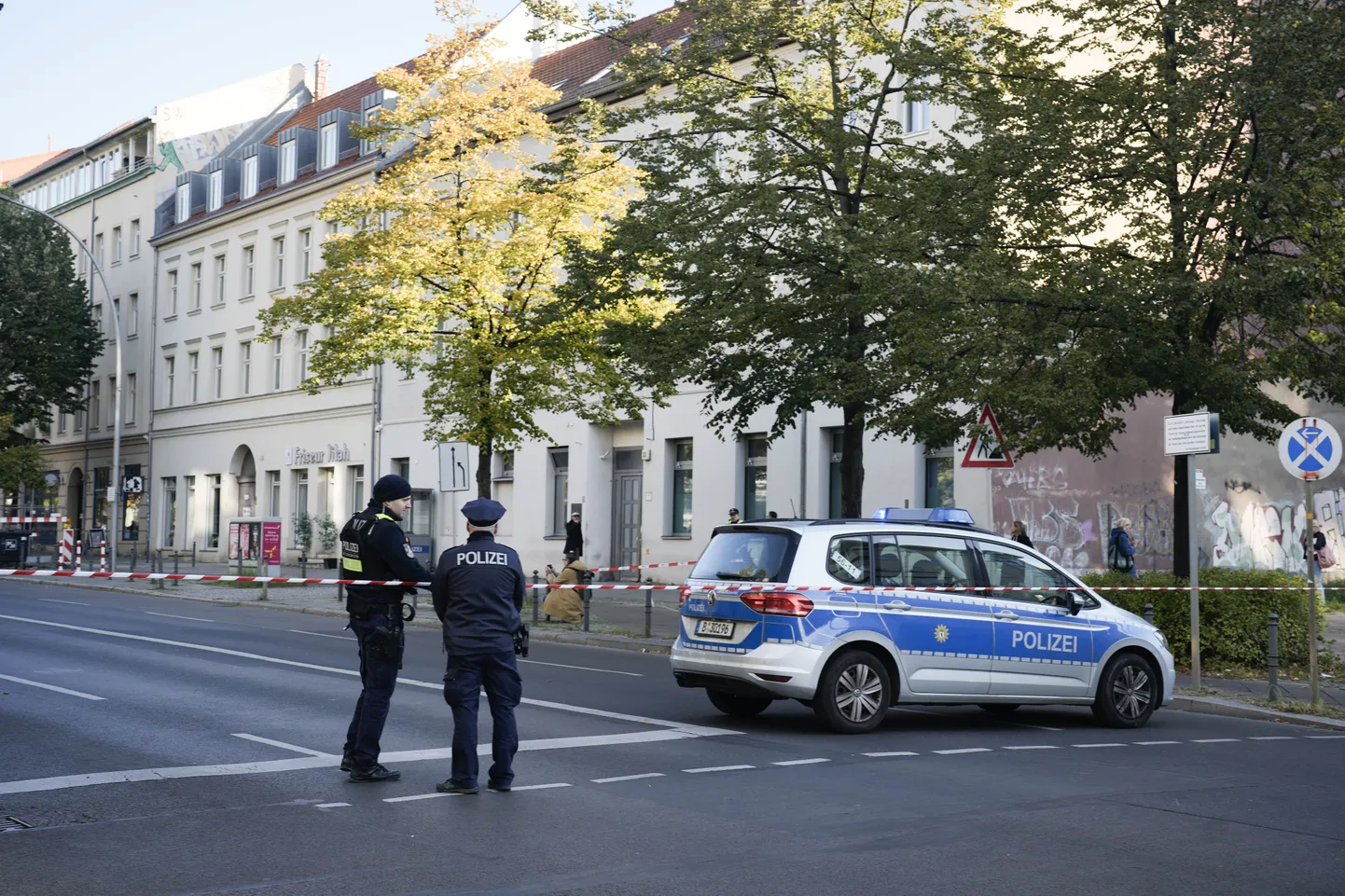 Saksamaa politsei tööülesandeid täitmas, Berliinis, 18. oktoobril 2023. a.